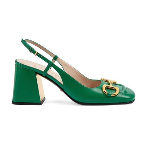 gucci slingback mens|Gucci slingback horsebit green.